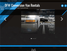 Tablet Screenshot of dfwconversionvanrentals.com